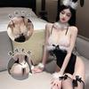 Sexy Lace Plush Bunny Girl Women Role Play Intimate Lingerie Set