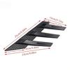 Universal Car Rear Windshield Side Spoiler Rear Wing Trim Side Vents Decoration General Window Louvers Exterior Decorative