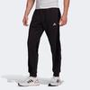 Adidas Velvet Track Pants With Cuffed Ankles Men Bottoms Black H25090