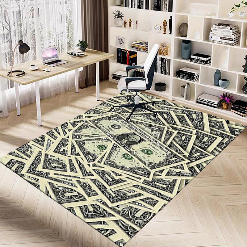 1 Stück Dollar-Banknote Extra Groß Rutschfester Boden Teppich, Büro, Familie, Schlafzimmer Großer Bereich Teppich Innen Teppiche, Lebendige Farben