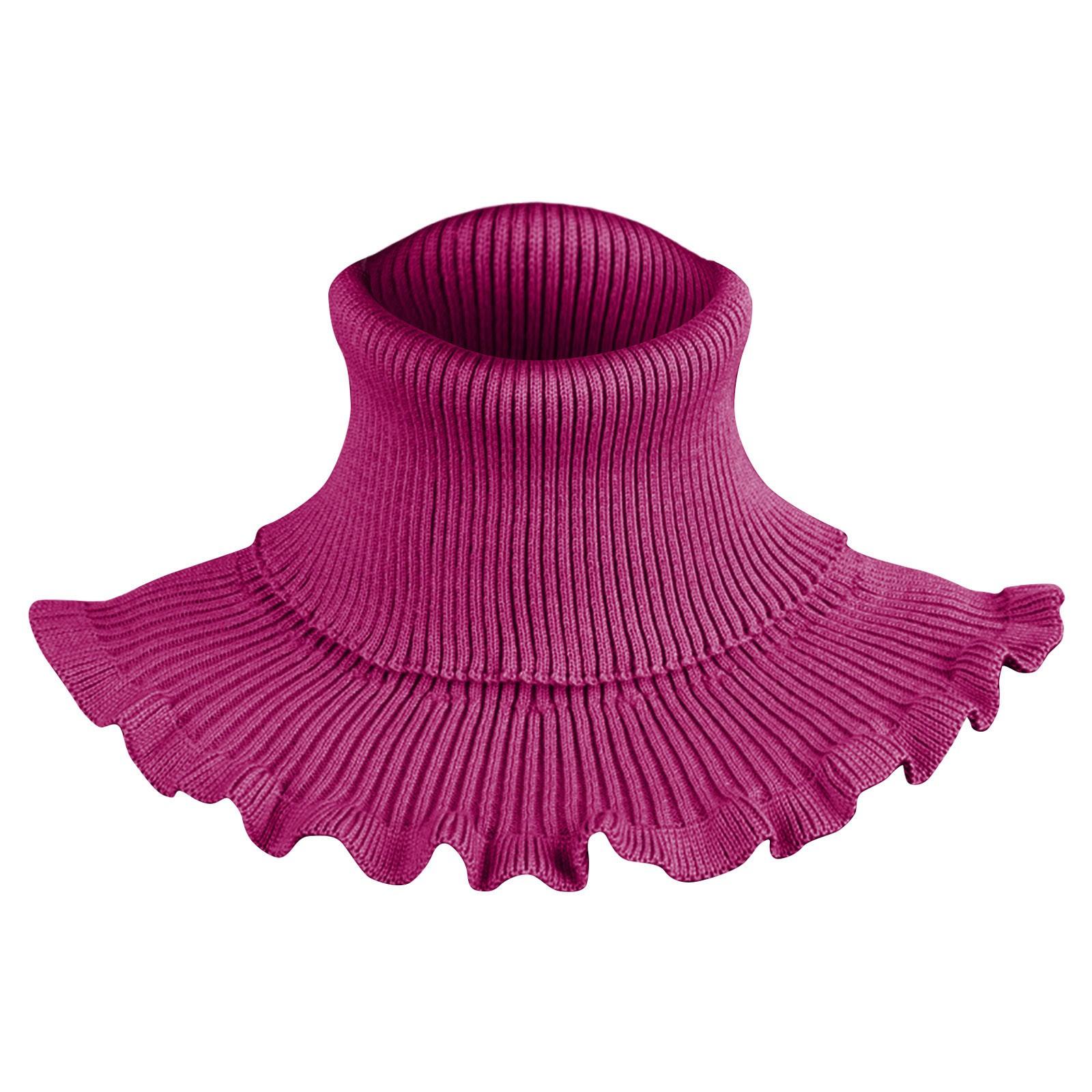 

Женский искусственный трикотажный воротник-теплая водолазка-водолазка-съемная водолазка