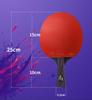 Table Tennis Matte Orange Poplar Authentic Carrying Case For Beginners To Intermediate Perfect Gift Racket, Rubber, High-Resilience Sponge, 7-Ply