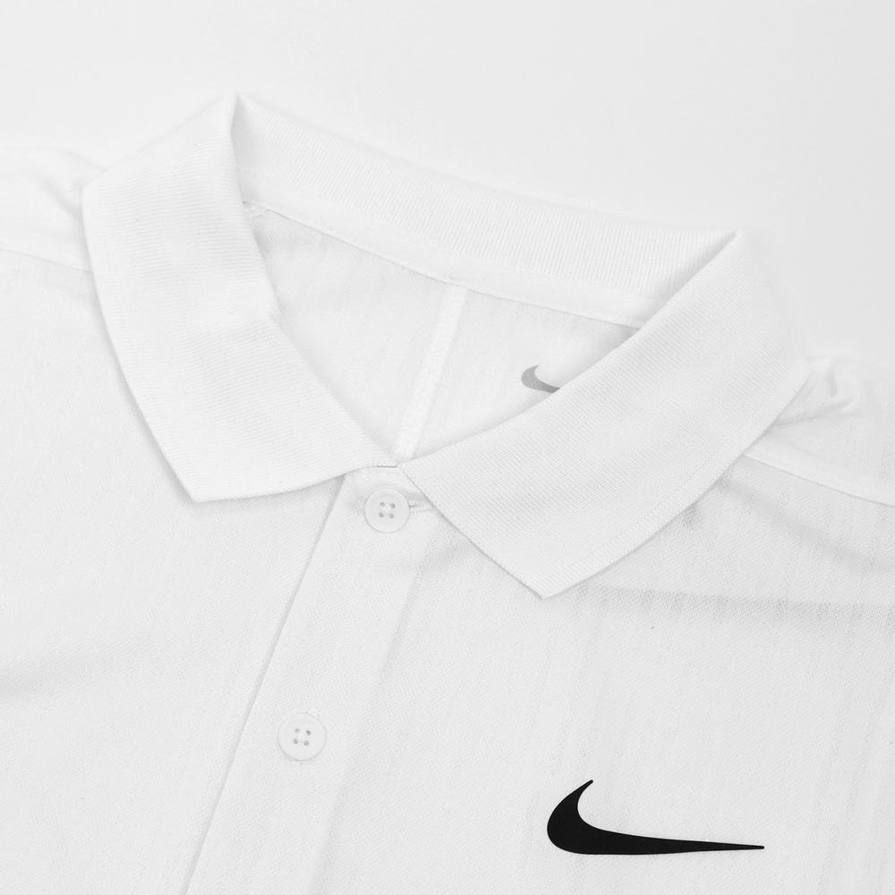 Nike Dri-Fit Victory+ Solid Polo Neck Pullover Short Sleeve T-Shirt Men Tops White DV8538-100
