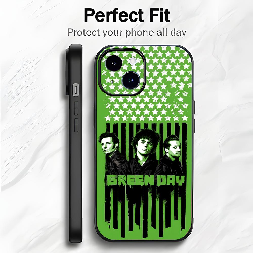 Punk Classic American Band G-Green Day Phone Case Phone Case Soft Packaging Lightweight For iPhone17 16 15 14 13ProMax