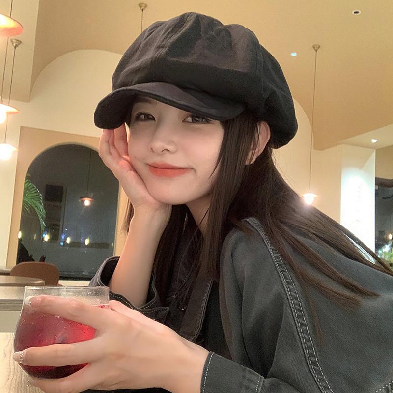 Retro Cotton Octagonal Hat With Wide Brim For Casual And Stylish Women