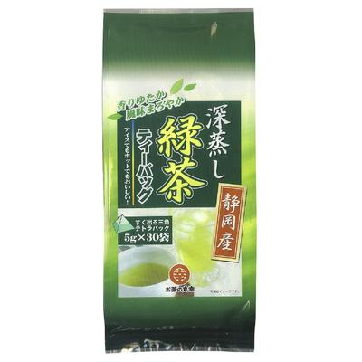 Maruko Tea, Shizuoka Tea, Deep-Steamed Green Tea Tea Bags, 5g X 30 Tea Bags
