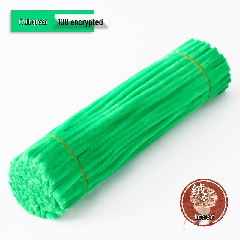 Macaron Twist Stick: Encrypted Velvet & Faux Plush Chenille Stems - DIY Mixed Color Craft Pack
