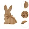 Wooden Bunny Sign Centerpieces Bookshelf Indoor Accent Unfinished Rabbit Block Easter Table