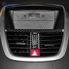 Echter Weicher Karbonfaser-Aufkleber für Peugeot 206 2009 2010 2011 2012 2013 2014 LHD RHD Auto Armaturenbrett Lüftungsauslass Innenverkleidung