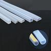 1-10M D Shape Silicone Rubber Sealing Strip Semi Circle Hollow High Temperature Self Adhesive Door Window Sound Insulating Strip
