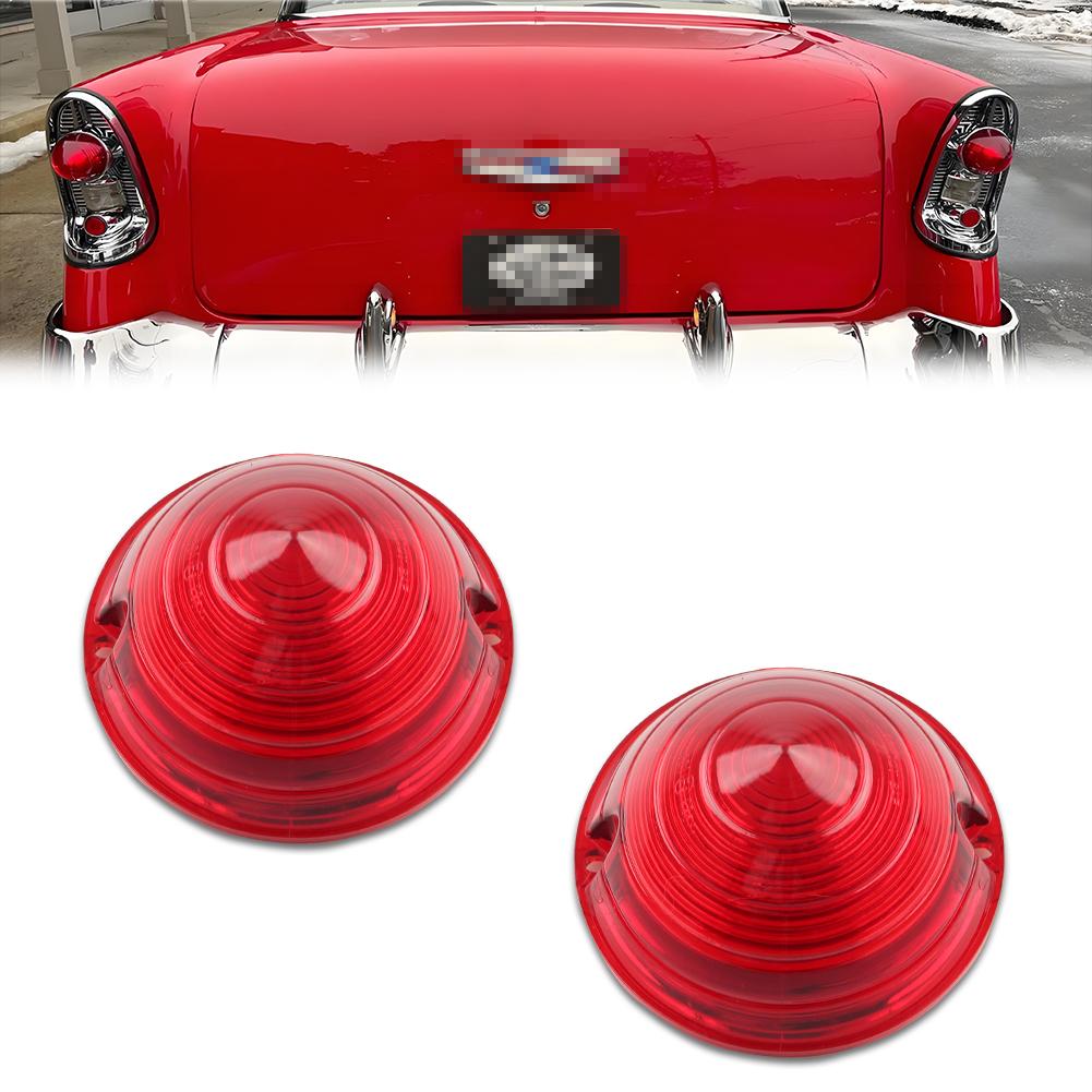 Rear Brake Light Tail Light Reverse Backup Light Turn Signal Light For 1958 Cadillac Commercial Chassis/Cadillac DeVille No Bulb Red Lens
