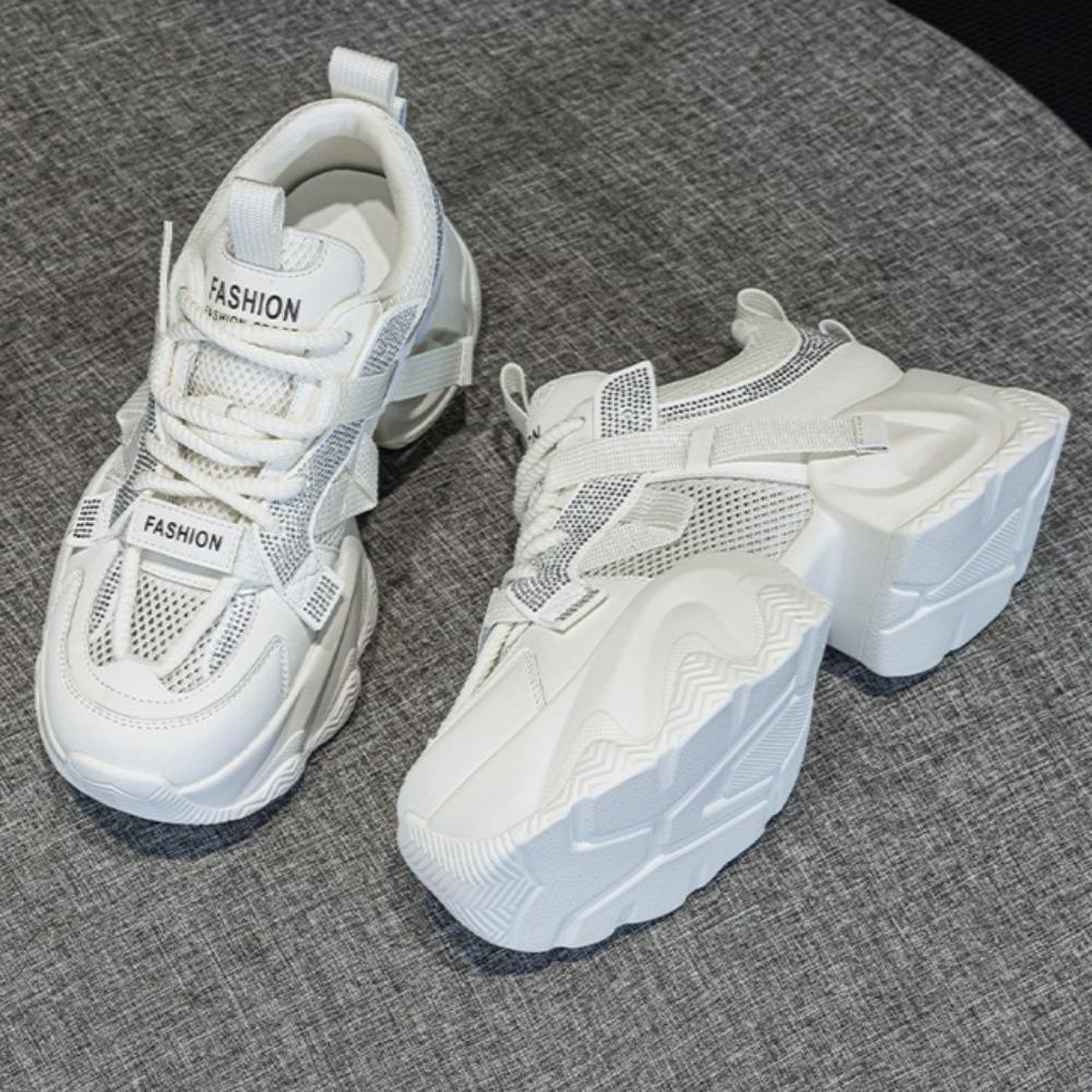 Platform Shoes Women's Casual Shoes 2025 Summer Mesh Breathable Women's Shoe Versatile Sports Leisure Shoes Women Sneakers