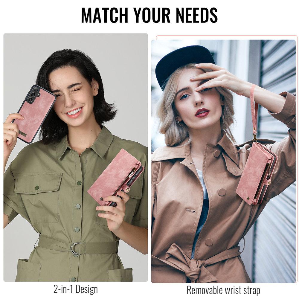 S24FE Wielofunkcyjne Etui Portfel na Telefon Dla Samsung Galaxy S24 FE Odpinane Magnetyczne Etui z Klapką Dla Galaxy S24FE Na Karty Coque