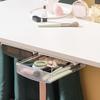 Under Desk Drawer Attachable Hidden Self-Adhesive Slide-out Plastic Stick On Drawer Under Desk Organizer Office Supplies