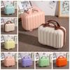 Suitcase Pumpkin Shape Makeup Case Mini Luggage 14-inch Cosmetic Cases  Outdoor