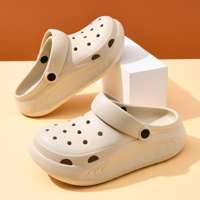 

Новые женские летние уличные нескользящие пляжные прохладные шлепанцы из ЭВА с отверстиями 39-40 хаки