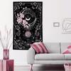 VIKAMA Gothic Vertical Tapestry Moon Tarot Aesthetic Mystical Celestial Body Bedroom Living Room Hanging Cloth Home Decor