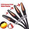 2Pcs/1pc Universal Flowing Motorcycle Motorbike 12 LED Turn Signal Indicator Light Amber