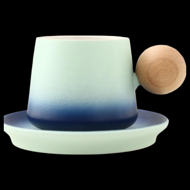Ceramic Tea & Coffee Cup Set with Spoon