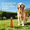 Wooden Pet Deshedding Tool for Long And Short Hair Dog And Cat Undercoat Rake - Grooming Brush for Dogs And Cats
