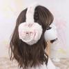 Handmade Japanese Sweet Mine Hairy Rhinestone Big Love Bow Warm Earmuffs Lolita Sweet Girls Earmuffs