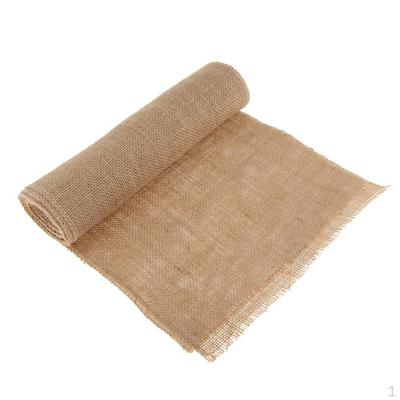 3.5m Rustic Vintage Linen Roll Wide Burlap Ribbon Wedding Decoration Crafts 28 Cm