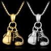Fashion Men Boxing Necklace Chain Glove Pendant Sports Jewelry Fitness Gift