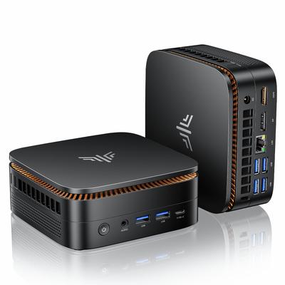 Mini PC NiPoGi AMD Ryzen Plus rapide que Mini PC avec Windows 11 Pro 16 Go 512 Go 4 To Jusqu'à 4K x 3 6 USB LAN Filaire Refroidissement P1 PC Compact [Nouveau 4300U, 3500U]