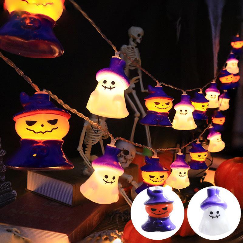 2025 Waterproof Outdoor LED Halloween String Lights for Courtyard Decoration and Atmosphere.