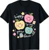 Happy To See Your Face Hippie Smile Back To School Teachers T-Shirt