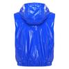 Men Waterproof Sports Tracksuit Front Zipper Sleeveless Vest with Detachable Hood and Jogging Pants for Workout Cycling Running Gym