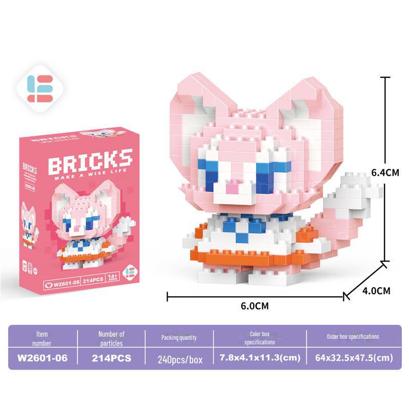 Guochao Chinese Mahjong Diamond Particle Building Blocks - Children's Educational Set