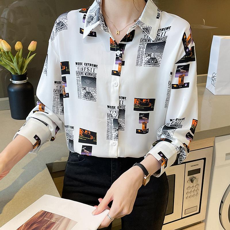 dress shirt retro print women Women's Retro Tops & Blouses Vintage-Inspired Workwear & 70s Shirts