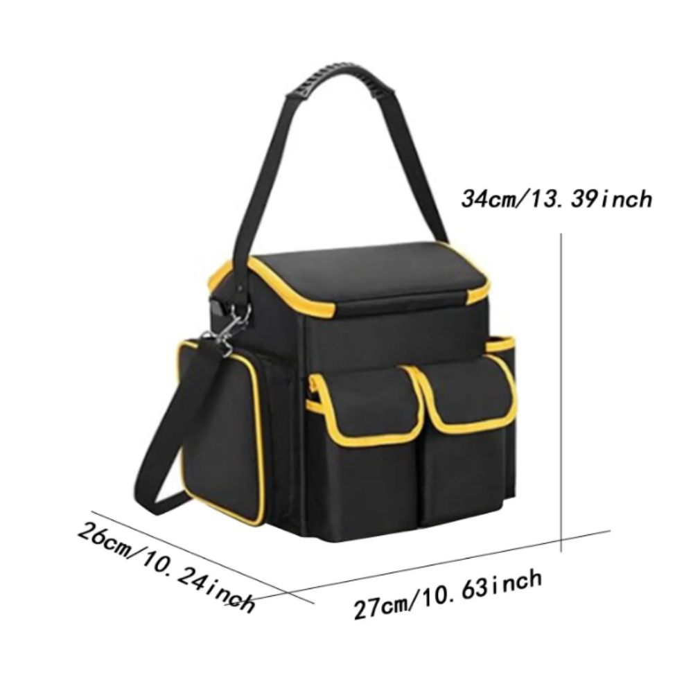 Large Capacity Tool Kit Wear-resistant Tool Tote Bag Removable Baffle Tool Organizer  Workshop