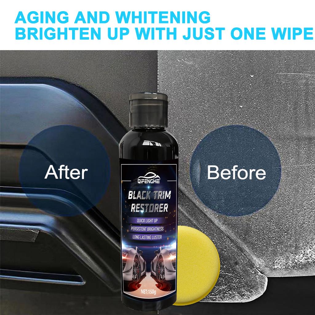 Car Plastic,black Interior Dashboard Wax, Tire Gloss Enhancer and Artificial Leather Seat Care Cream, Gloss Recovery, Anti-aging