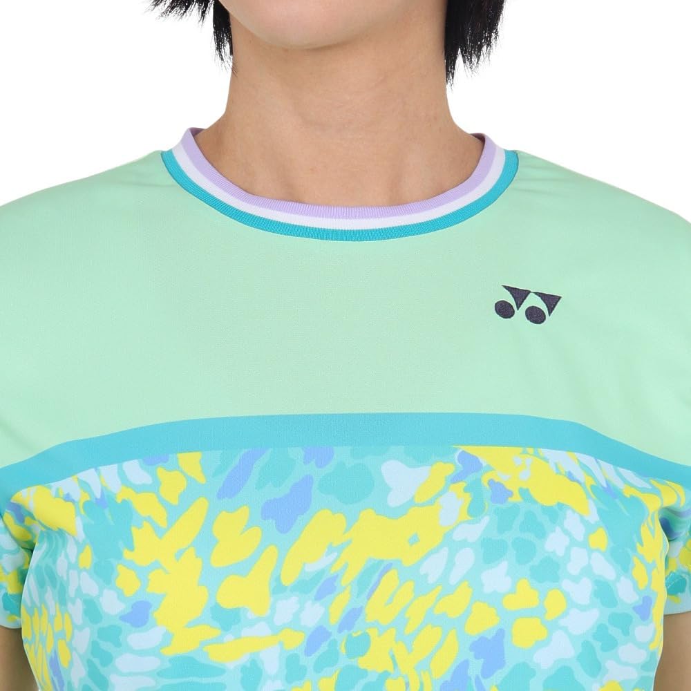 Yonex Short Sleeve Game Pastel Green Size L Women's Shirt, (776),