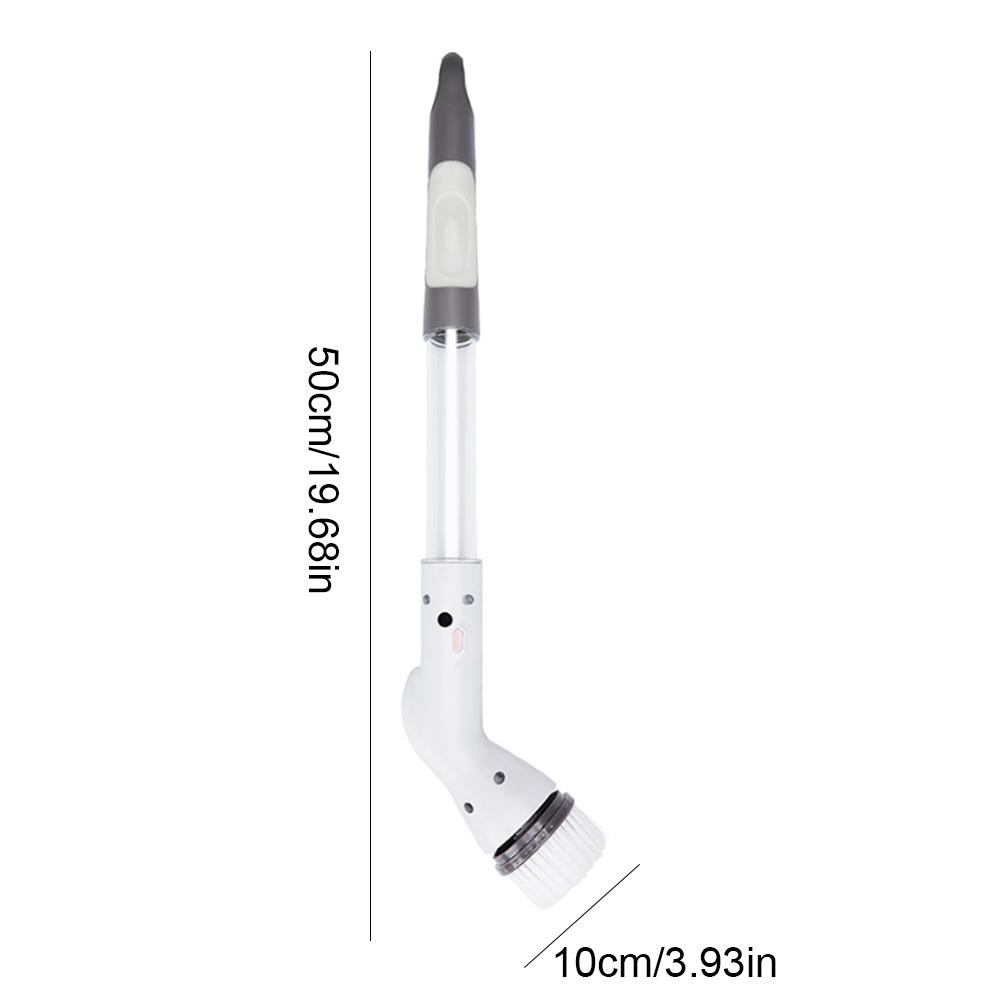 Spazzola Elettrica Rotante per Bagno, Scrubber Senza Fili per Doccia con 5 Testine Intercambiabili per la Pulizia di Bagno e Cucina