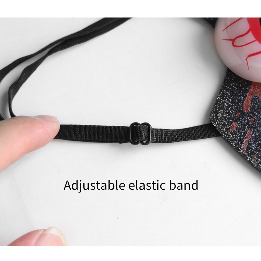 Glowing Eyeball Necktie LED Light Up Necktie Festival Necktie Decor For Halloween Costume Parties And Cosplay Events