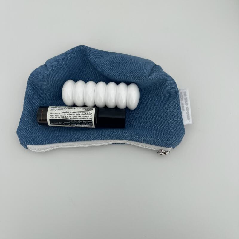 Джинсовая треугольная косметичка (4 цвета) denim