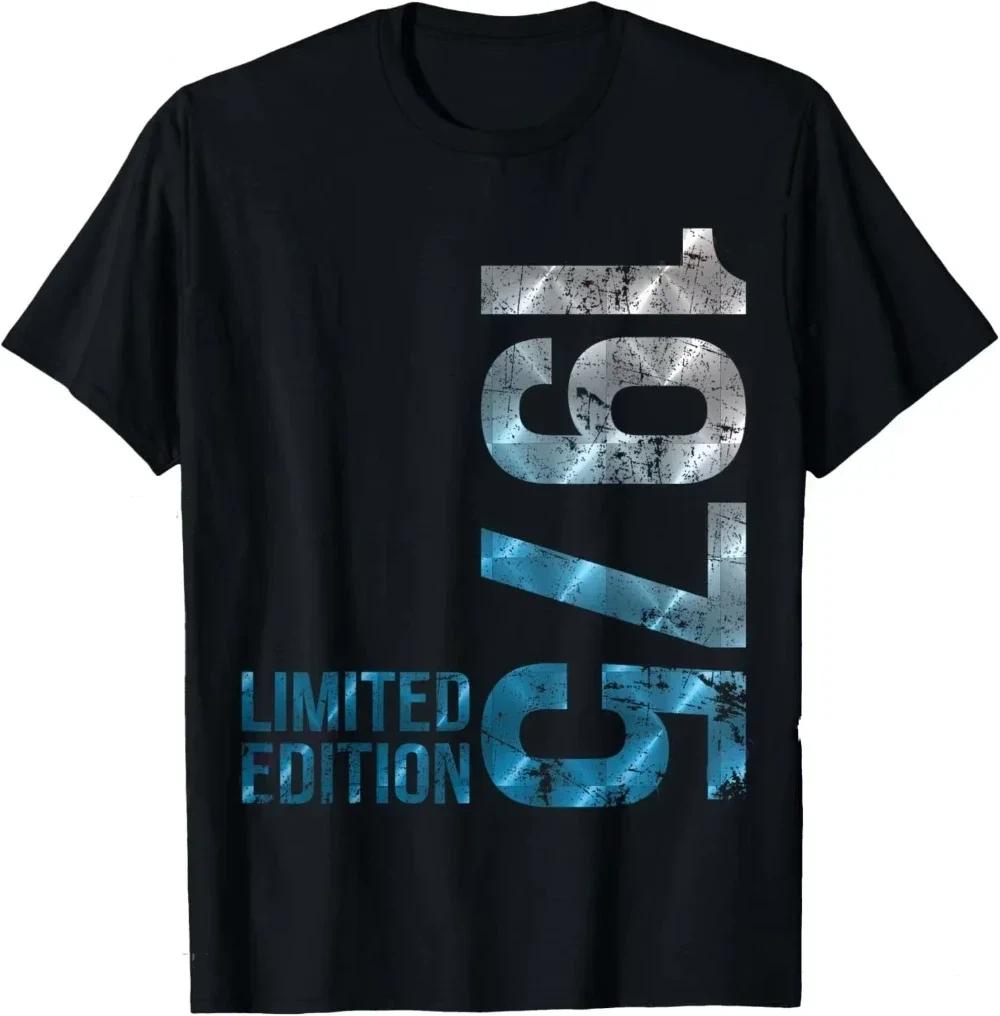 50th Birthday Gifts Men Women 50 Years Old Vintage 1975 Party TShirt Women Men Clothing Streetwear Graphic T Shirts Tops