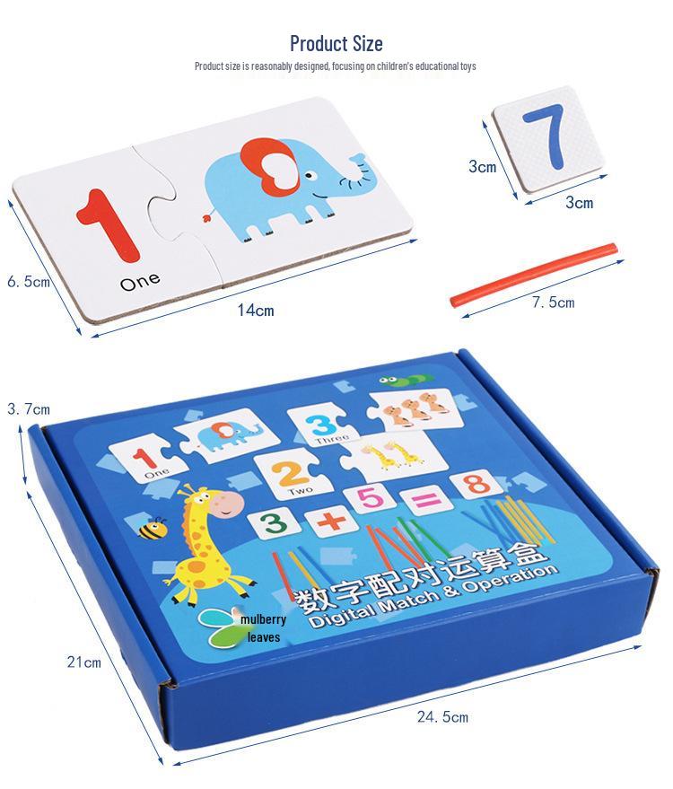 Number Recognition Cards: Educational Table Game for Kindergarten Kids