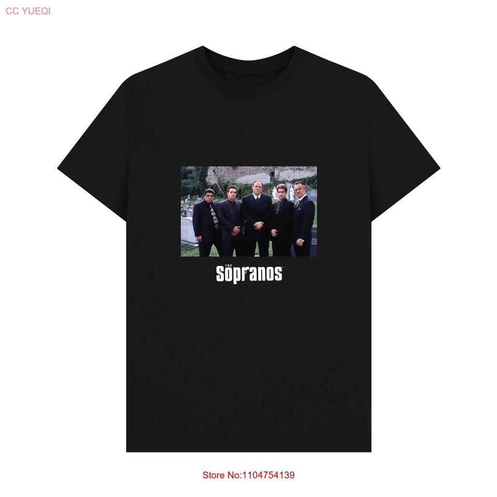PREMIUM OFFICIAL The Sopranos Cast Black T Shirt vintage Washed Stylish graphic Top For Everyday Wear Stretched Comfortable