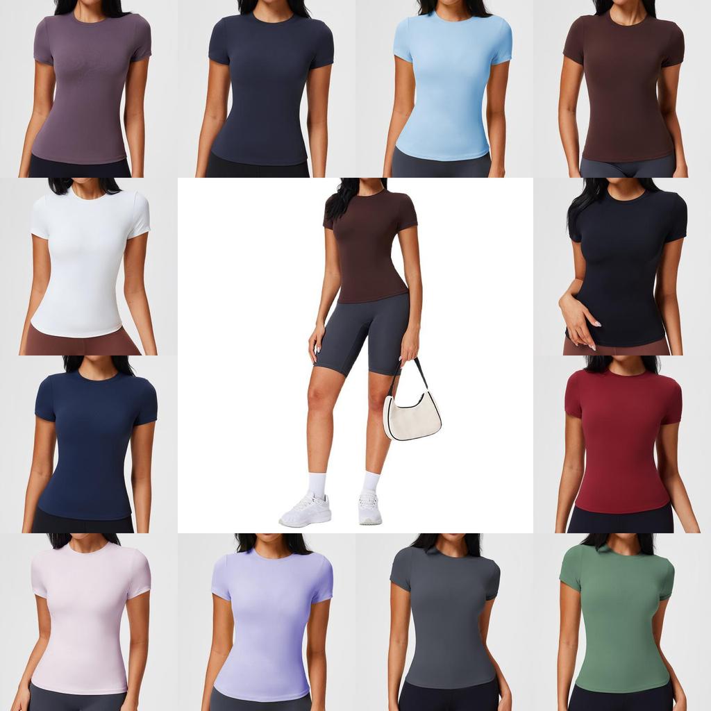 Womens Summer Yoga T Shirt With Breathable Fabric For Running And Fitness Practice