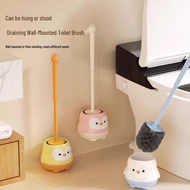 New Arrival: Cartoon Long-Handle No Dead Angle Toilet Brush for Bathroom Cleaning