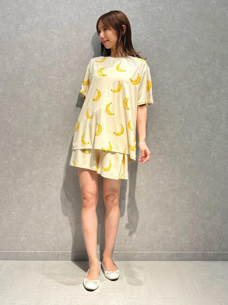 Gelato Pique Fruit Print Shorts PWCP252270 YEL Women's