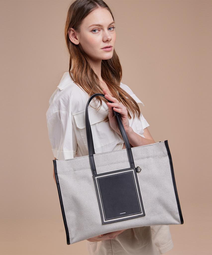Conamor Helen Twill Large Shopper - Black
