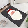 Christmas Santa Claus Printed Carpet, for Office Chair Living Room Bedroom Kitchen Room Decor Gifts.