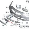 BMW Z4 E89 Frontstoßstange Nebelscheinwerfer Rahmen Zierleiste, Links & Rechts (Teile 51117203793, 51117203794)