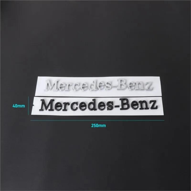 3D ABS Car Badge Rear Trunk Body Sticker Emblem Decoration For Mercedes Benz AMG W108 W124 W126 W140 W205 W201