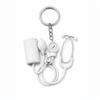 2D Acrylic Medical Keychain Mini Cartoon Stethoscope Pattern BPA Free for Pediatric Nurse Appreciation Small Gift
